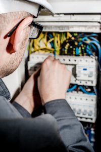 electrical contractors in birmingham testing electrical control board system